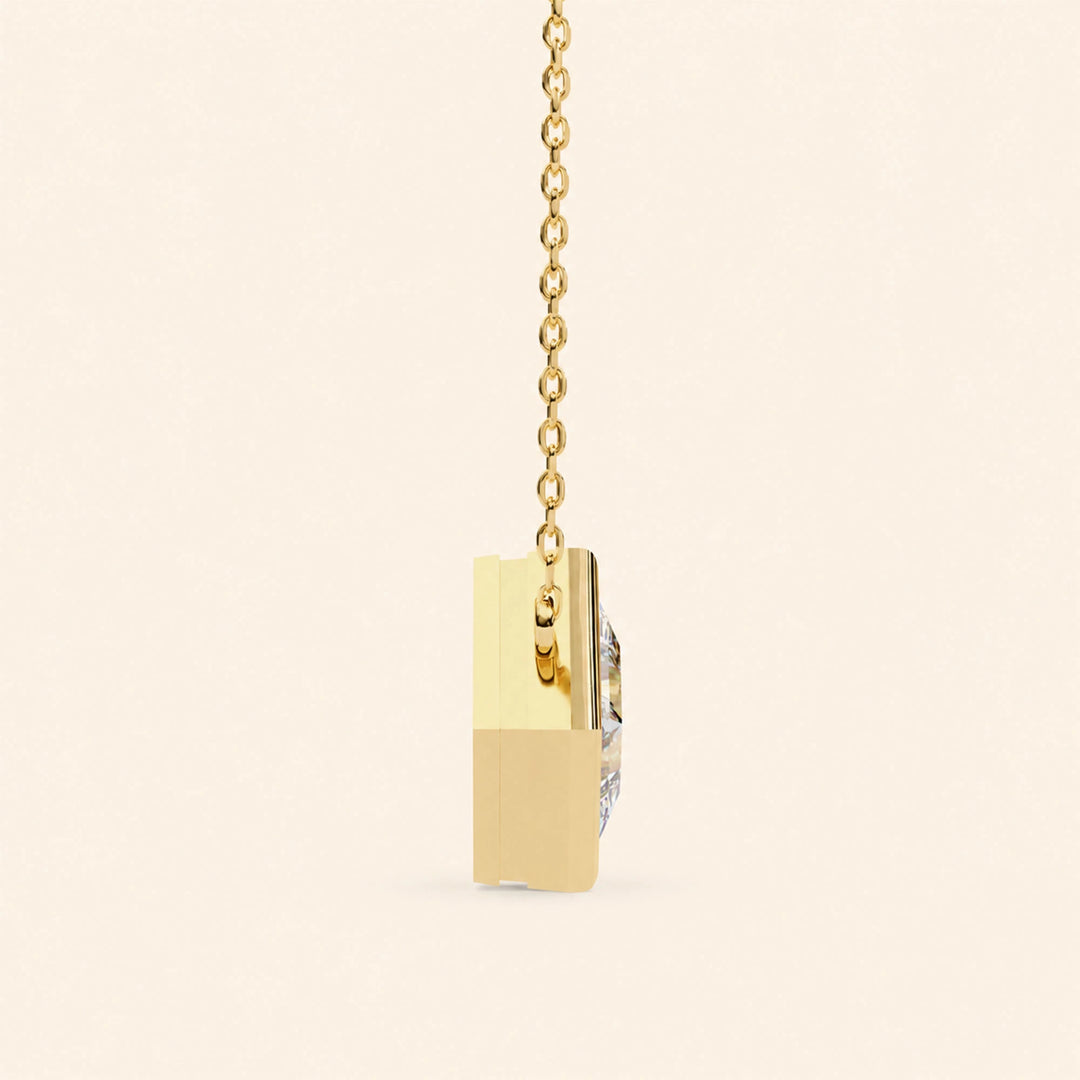 Princess Bezel Necklace
