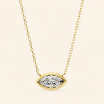 Load image into Gallery viewer, Marquise Bezel Set Necklace
