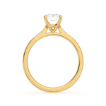 Load image into Gallery viewer, 1.80 Ct Radiant Cut 7 Stone Bridge Set Moissanite Ring in Rose Gold
