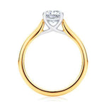 Load image into Gallery viewer, 1.20 Carat Radiant Cut Moissanite Solitaire Ring in White Gold
