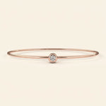 Load image into Gallery viewer, Bezel Set Bangle Bracelet
