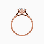 Load image into Gallery viewer, 1 Carat Round Cut Solitaire Moissanite Ring in Rose Gold
