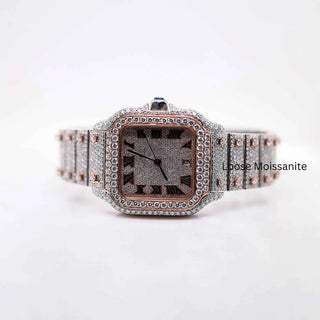 Santos Moissanite Diamond Watch