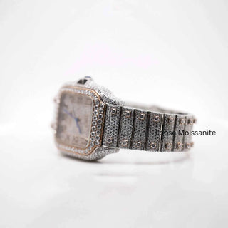 Santos Moissanite Diamond Watch