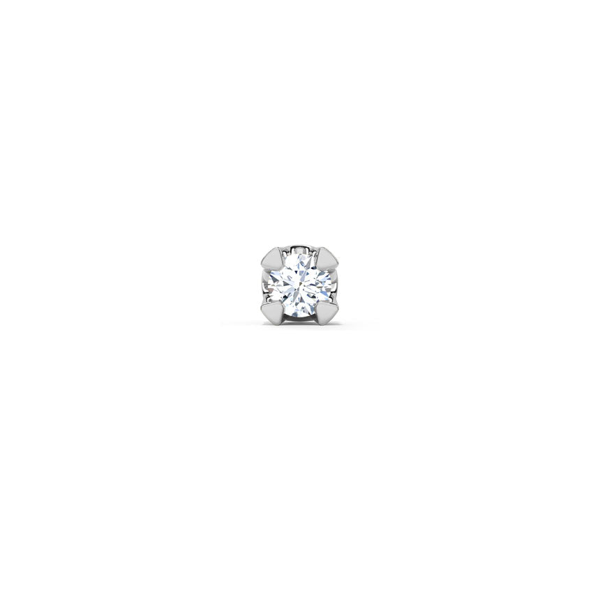 0.20 Carat Round Cut Moissanite Solitaire Studs For Men