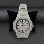 Load image into Gallery viewer, iced out patek philippe moissanite watch

