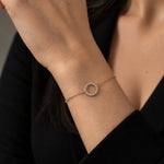 Load image into Gallery viewer, Round Open Circle Bracelet
