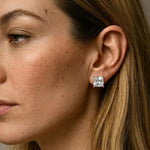 Load image into Gallery viewer, Princess Cut Earrings
