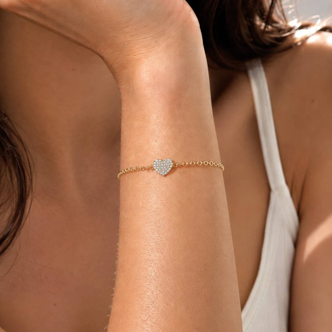 Heart station bracelet