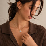 Load image into Gallery viewer, Oval Bezel Set Necklace
