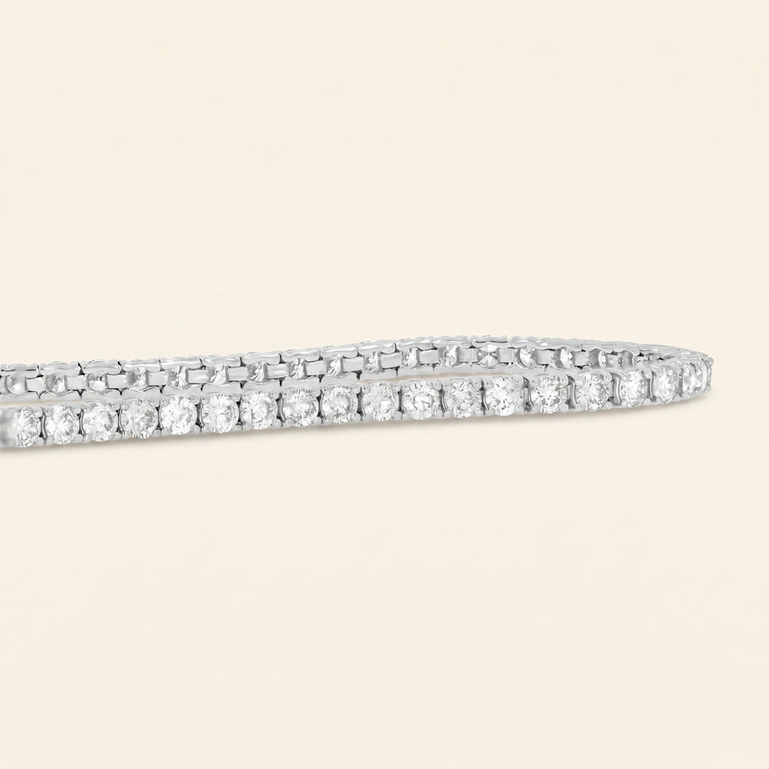 Round Shaped Tennis Bracelet Womens