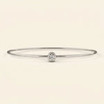 Load image into Gallery viewer, Bezel Set Bangle Bracelet
