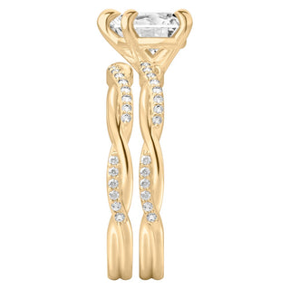 1.3 Carat Heart Shape Bridal Set Ring in White Gold