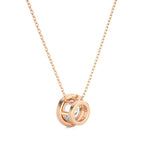 Load image into Gallery viewer, 1.50 Ct Bezel Round Stone Moissanite Pendant In Rose Gold
