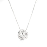 Load image into Gallery viewer, 1.50 Ct Bezel Round Stone Moissanite Pendant In Silver
