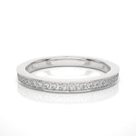 Load image into Gallery viewer, 1.30 Mm Pave Set Moissanite Wedding Band In Silver
