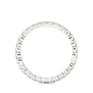 2.00mm Round Stone Moissanite Eternity Band in Silver