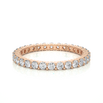 Load image into Gallery viewer, 2.00mm Round Stone Engagement Ring rose gold
