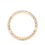 Load image into Gallery viewer, 2.00 Mm Round Cut Moissanite Shared Prong Eternity Band In Rose Gold
