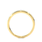 Load image into Gallery viewer, 2.20 Mm Channel Set Pave Round Moissanite Wedding Band In Yellow Gold Loose Moissanite
