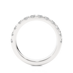 Load image into Gallery viewer, 1.5 Carat French V-Split Moissanite Eternity Band in White Gold
