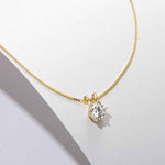 Load image into Gallery viewer, 2 Carat Round Cut Solitaire Moissanite Solitaire Pendant in Silver
