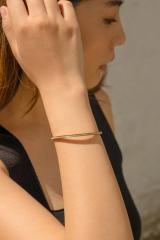 1.5ct Moissanite Bangle Bracelet For Women
