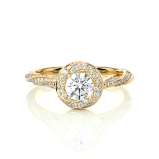 1.5ct Bridge Accent Moissanite Engagement Ring in White Gold