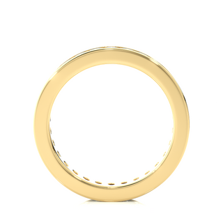 Channel Setting Women's Engagement Ring yellow gold