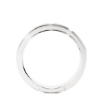 Load image into Gallery viewer, 0.5 Ct Moissanite Bead Bright Setting Wedding Band In White Gold
