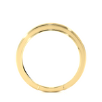 Load image into Gallery viewer, 0.5 Ct Moissanite Bead Bright Setting Wedding Band In Yellow Gold
