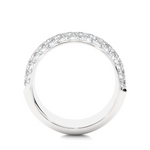 Load image into Gallery viewer, 1.5 Carat Round Moissanite Wedding Band In White Gold
