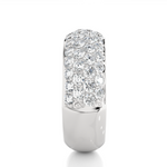 Load image into Gallery viewer, 1.5 Carat Round Moissanite Wedding Band In Silver
