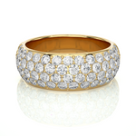 Load image into Gallery viewer, 1.5 Carat Round Moissanite Wedding Band In Rose Gold
