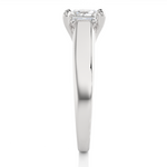 Load image into Gallery viewer, 1 Ct Four Prong Princess Cut Moissanite Solitaire Engagement Ring in White Gold
