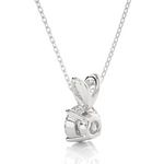 Load image into Gallery viewer, 1 Carat Round Moissanite Solitaire Pendant in Silver
