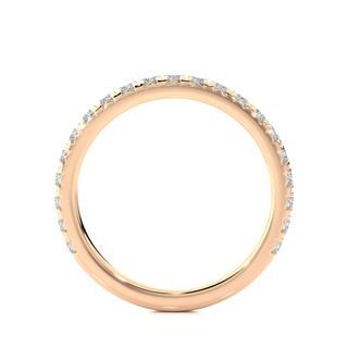 1ct Moissanite Eternity Band in Rose Gold