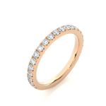 Load image into Gallery viewer, 1 Carat Moissanite Eternity Band In Rose Gold
