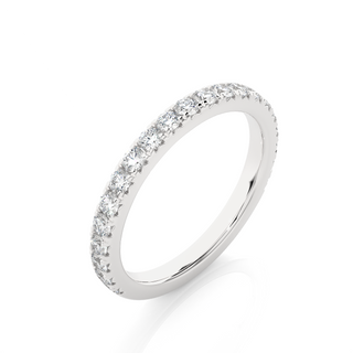 1ct Moissanite Eternity Band in Silver