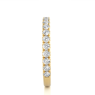 1ct Moissanite Eternity Band in Yellow Gold