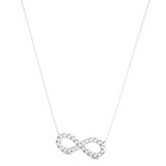 Load image into Gallery viewer, 0.5 Ct Round Cut Moissanite Infinity Pendant In Silver
