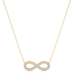 Load image into Gallery viewer, 0.5 Ct Round Cut Moissanite Infinity Pendant In Silver
