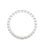 Load image into Gallery viewer, Infinty Round shape Moissanite Ring silver
