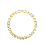 Load image into Gallery viewer, Infinty Round shape Moissanite Ring yellow gold
