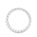 Load image into Gallery viewer, Moissanite Bar Setting Wedding Ring white gold
