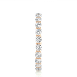 Load image into Gallery viewer, 1 Ct Round Cut Moissanite Bar Setting Wedding Band In Rose Gold
