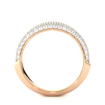 Load image into Gallery viewer, 2 Carat Moissanite Micro Pave Wedding Band In Rose Gold
