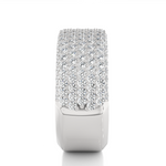 Load image into Gallery viewer, 2 Carat Moissanite Micro Pave Wedding Band In White Gold
