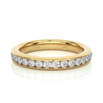 Load image into Gallery viewer, 1 Carat Round Shape Moissanite Wedding Band In Rose Gold For Women
