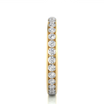 Load image into Gallery viewer, Moissanite Round Shape Womens's Engagement Ring yellow gold
